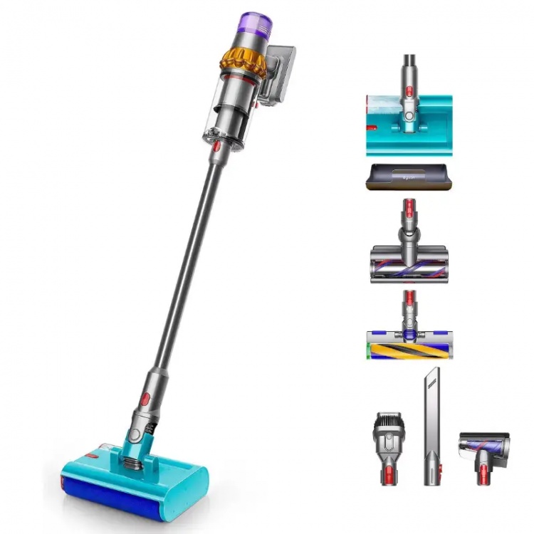 Пилесос Dyson V15s Detect Submarine Yellow/Nickel (448798-01, 473814-01) Пилесос Dyson V15s Detect Submarine Yellow/Nickel (448798-01, 473814-01)