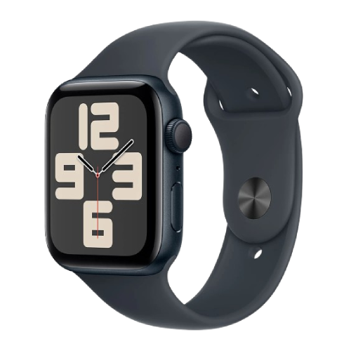 Apple Watch Series SE 2024 GPS 44mm Midnight Aluminium Case with Midnight Sport Band - M/L (MXEK3)