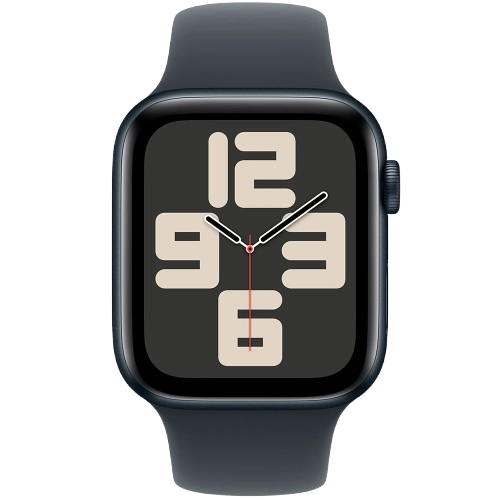 Apple Watch Series SE 2024 GPS 44mm Midnight Aluminium Case with Midnight Sport Band - M/L (MXEK3)