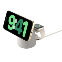 Безпровідна зарядка Belkin 2 in 1 MagSafe (Sand Mass)