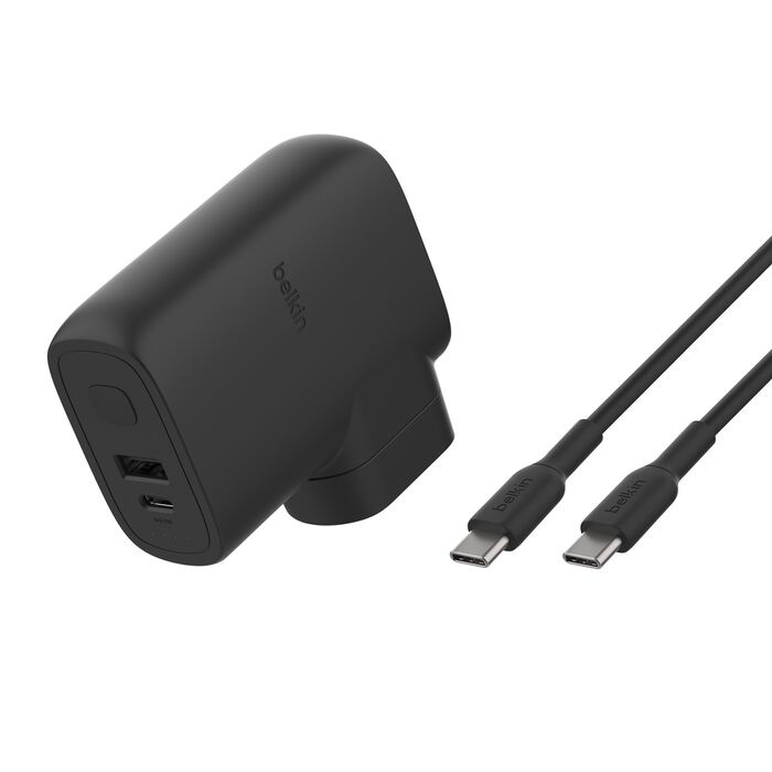 Зарядний пристрій Belkin 25W + Power Bank, USB-A/USB-C (5000mAh) (BPZ003BT1MBK-B6)