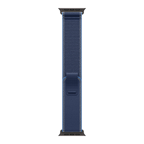 Apple Watch Ultra 3 GPS + Cellular, 49mm Black Titanium Case with Blue/Bright Blue Trail Loop - S/M