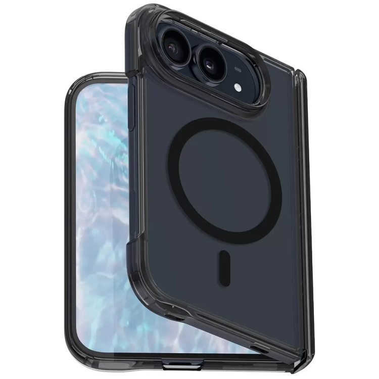 Чехол LAUT Crystal Fluro MagSafe для iPhone 18 Duo	(Black Crystal) (L_IP26F_CF_BK)