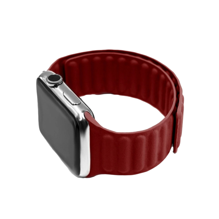 Ремешок для Apple Watch 38/40 Leather Link Series (Red)