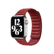 Ремешок для Apple Watch 38/40 Leather Link Series (Red)
