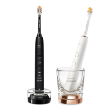 Набор зубных электрощеток Philips Sonicare DiamondClean 9000 (Black/White) (HX9914/69)