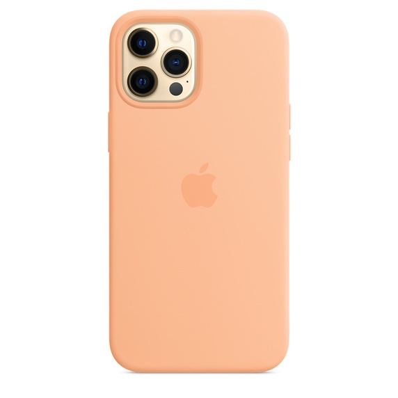 Чехол Apple Silicone Case для iPhone 12 Pro Max with MagSafe (Cantaloupe)