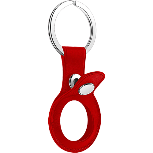 Брелок для AirTag Leather Key (Red)