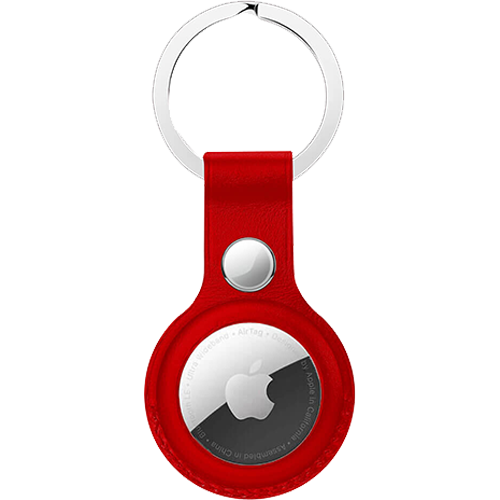 Брелок для AirTag Leather Key (Red)
