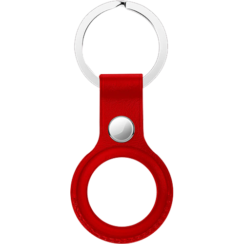 Брелок для AirTag Leather Key (Red)