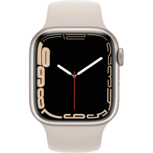 Apple Watch Series 7 45mm GPS Starlight Aluminum Case With Starlight Sport Band (MKN63) бу