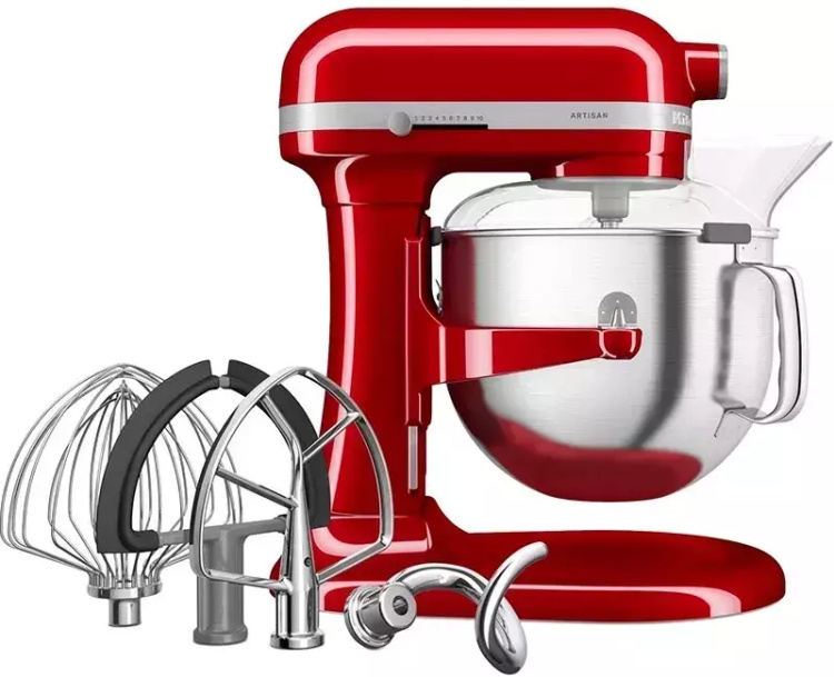 Планетарний міксер KitchenAid Artisan 6,6 л 5KSM70SHXEER Red (UA)