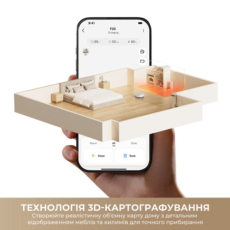 Робот-пилосос Dreame Bot F20 White (RLF41GA-Wh)