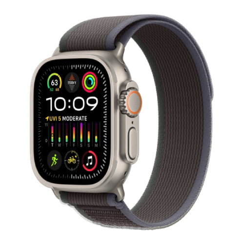 Apple Watch Ultra 2 49mm Titanium Case with Blue/Black Trail Loop (M/L) (MRF63) бу