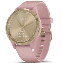 Garmin Vivomove 3S Light Gold Stainless Steel Bezel with Dust Rose Case and Silicone Band (010-02238-01/21)