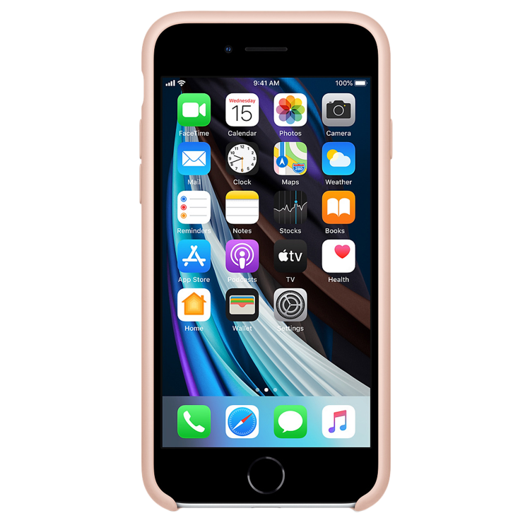 Чохол Smart Silicone Case для iPhone SE2 Original (FoxConn) (Pink Sand)