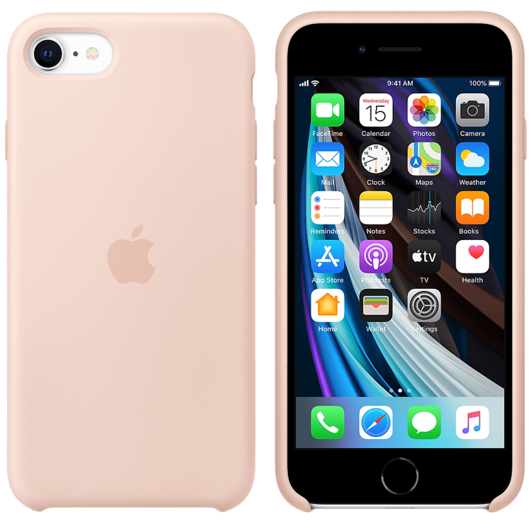 Чохол Smart Silicone Case для iPhone SE2 Original (FoxConn) (Pink Sand)