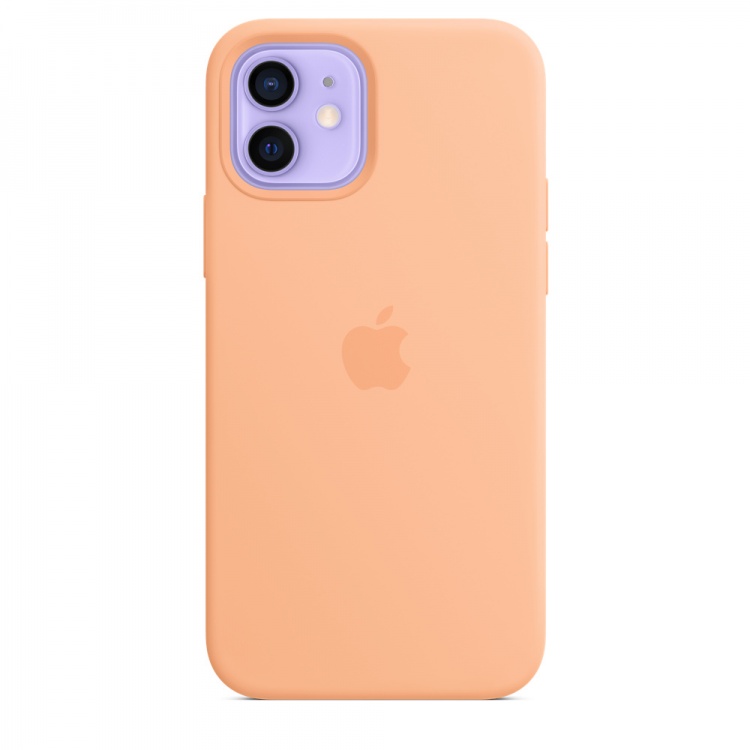 Чехол Apple Silicone Case для iPhone 12/12 Pro with MagSafe (Cantaloupe)
