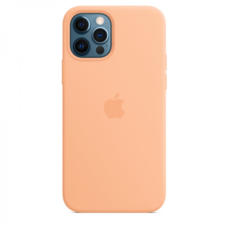 Чехол Apple Silicone Case для iPhone 12/12 Pro with MagSafe (Cantaloupe)