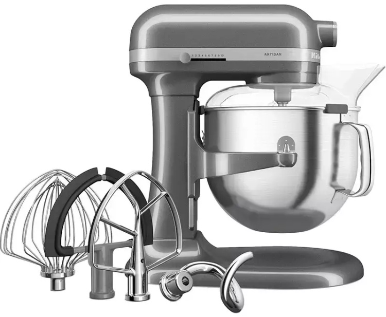 Планетарний міксер KitchenAid Artisan 6,6 л 5KSM70SHXEMS Medallion Silver (UA)
