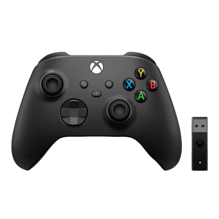 Геймпад Microsoft Xbox Series X/S Wireless Controller Carbon Black + Wireless Adapter
