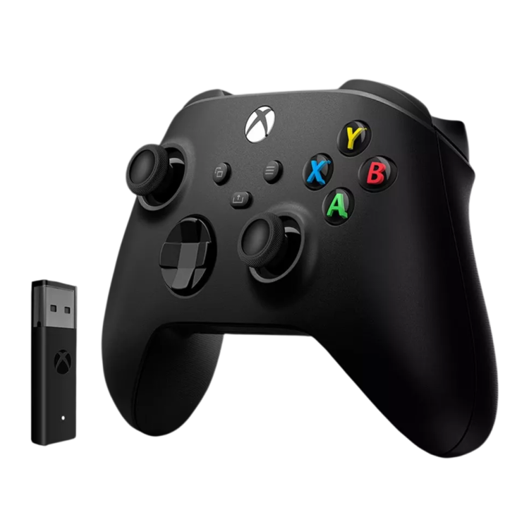Геймпад Microsoft Xbox Series X/S Wireless Controller Carbon Black + Wireless Adapter