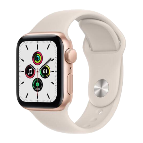 Apple Watch SE GPS 40mm Gold Aluminium Case with Starlight Sport Band (MKQ03) бу