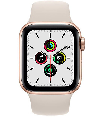 Apple Watch SE GPS 40mm Gold Aluminium Case with Starlight Sport Band (MKQ03) бу