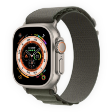 Apple Watch Ultra 49mm Titanium Case with Green Alpine Loop Small (MNHJ3) бу (Як Новий)