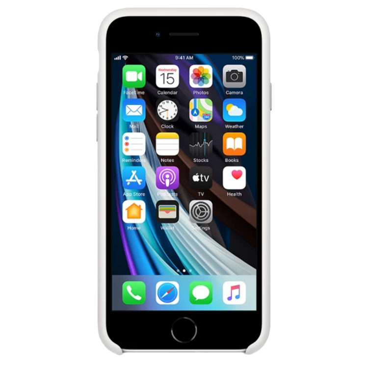 Чохол Smart Silicone Case для iPhone SE2 Original (FoxConn) (White)