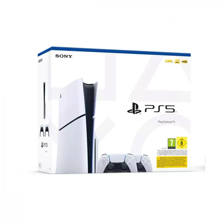 Ігрова приставка Sony PlayStation 5 Slim (BluRay) (1TB) + DualSense Wireless Controller (1000042053) Ігрова приставка Sony PlayStation 5 Slim (BluRay) (1TB) + DualSense Wireless Controller (1000042053)