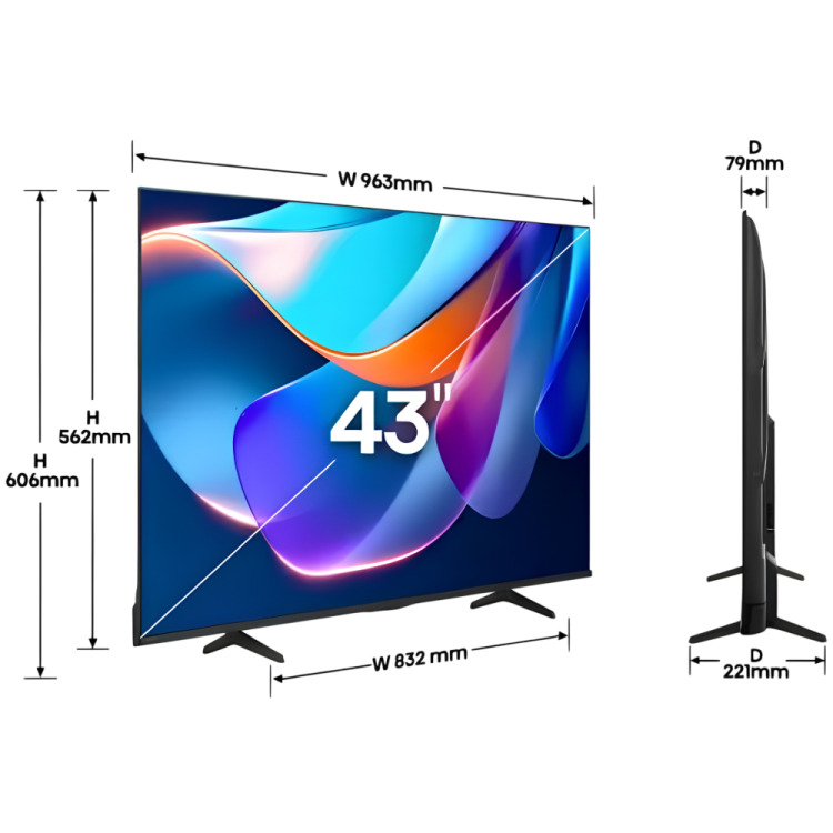 Телевизор Hisense 43" (43A6S)
