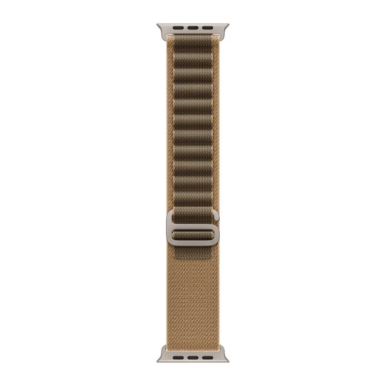 Apple Watch Ultra 4 GPS + LTE 49mm Natural Titanium Case with Desert Alpine Loop - Large
