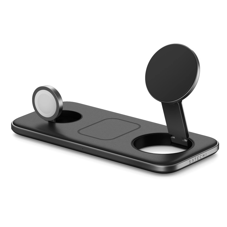 Безпровідна зарядка Satechi Trio Qi2 Pad Space Grey (ST-QTPM-EA)