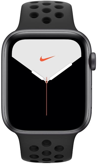 Apple Watch Nike Series 5 GPS 44mm Space Gray Aluminum Case with Anthracite/Black Nike Sport Band (MX3W2)