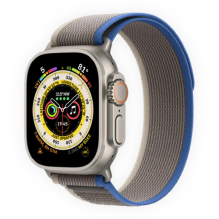 Apple Watch Ultra 49mm Titanium Case with Blue/Gray Trail Loop S/M (MQFV3) бу (Як Новий)