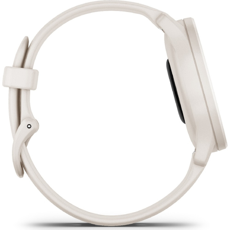 Garmin Vivomove Sport Ivory Case and Silicone Band with Peach Gold Accents (010-02566-01)
