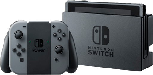 Nintendo Switch with Gray Joy Con