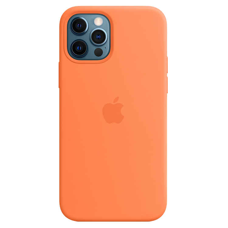 Чехол Silicone Case для iPhone 12/12 Pro (FoxConn) (Kumquat)