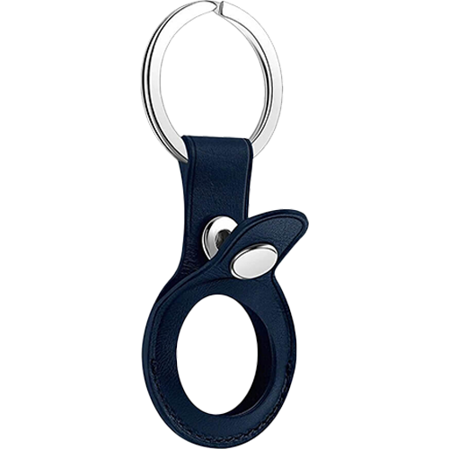 AirTag Leather Key Ring - Baltic Blue - Apple