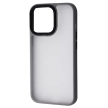(С200) Чехол Shadow Matte для iPhone 13 Pro Max Metal Buttons (Gray)