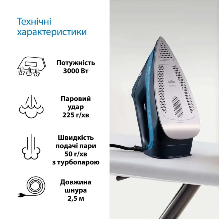 Утюг Braun SI 7160 BL (UA)