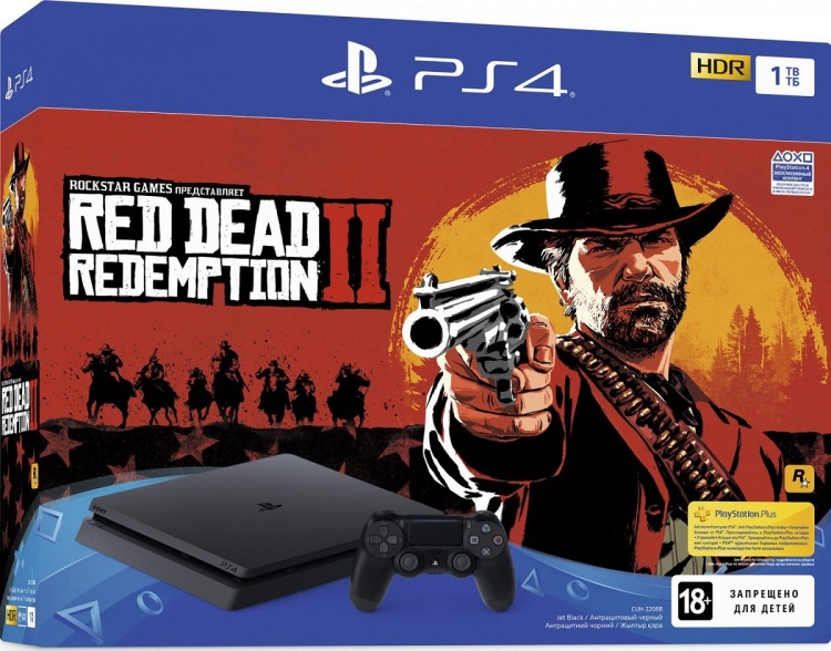 Sony Playstation 4 Slim 1Tb + Red Dead Redemption 2