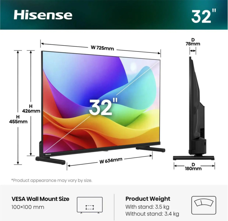 Телевізор Hisense 32 32A5S