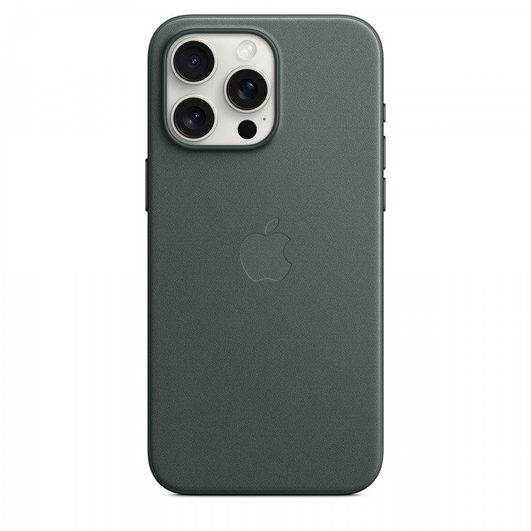 Чехол Apple FineWoven для iPhone 15 Pro Max with MagSafe (Evergreen)