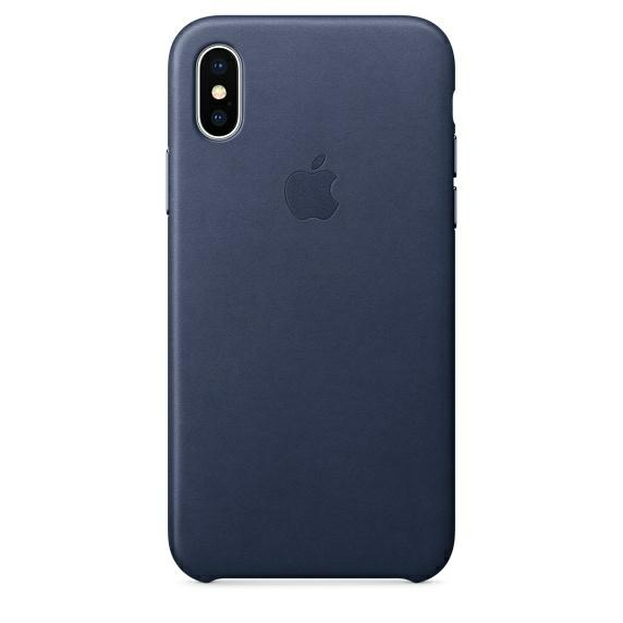 Чехол Smart Leather Case для iPhone X 1:1 Original (Midnight Blue)