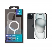 Чохол Monblan для iPhone 15 Magnetic Crystal Series (Transparent)