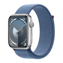  Apple Watch Series 9 GPS 45mm Silver Aluminum Case with Winter Blue Sport Loop (MR9F3) бу
