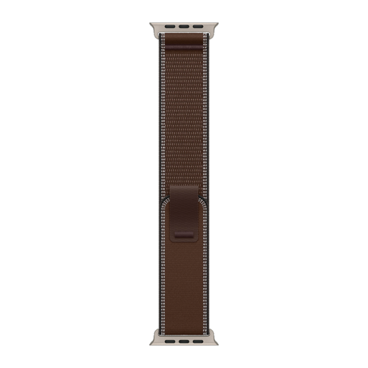 Apple Watch Ultra 4 GPS + LTE, 49mm Natural Titanium Case with Dark Umber Trail Loop - M/L 