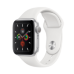 Apple Watch Series 5 GPS, 40mm Silver Aluminum Case with White Sport Band (MWV62) Apple Watch Series 5 GPS, 40mm Silver Aluminum Case with White Sport Band (MWV62)